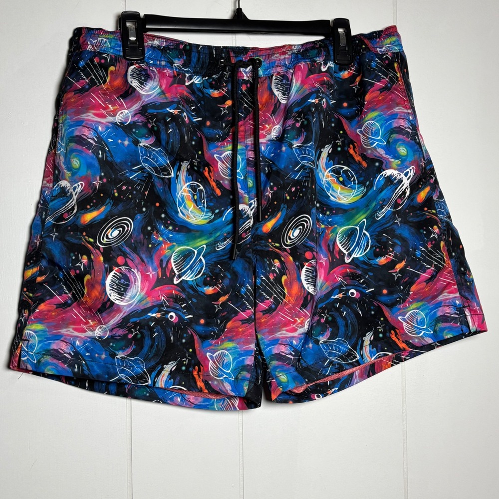 Chubbies Mens XL Galactic Space Odyssey Freestyle Swim 5.5" Cosmic Outdoor